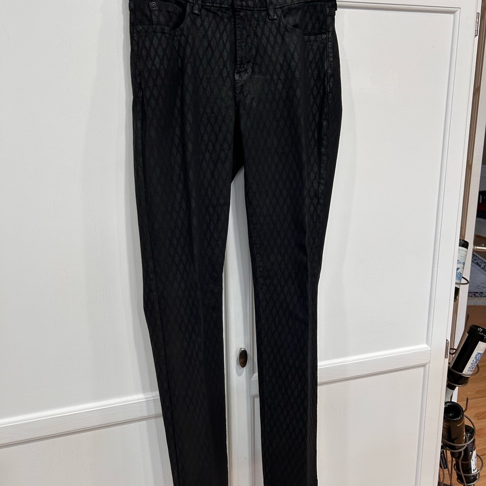 NYDJ Black coated skinny jeans